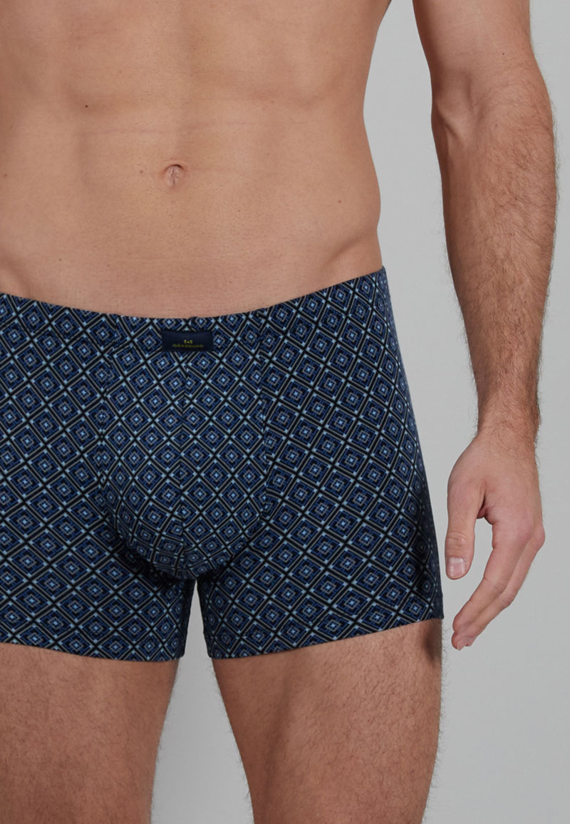 Gotzburg Boxershort met bolletjes print blauw