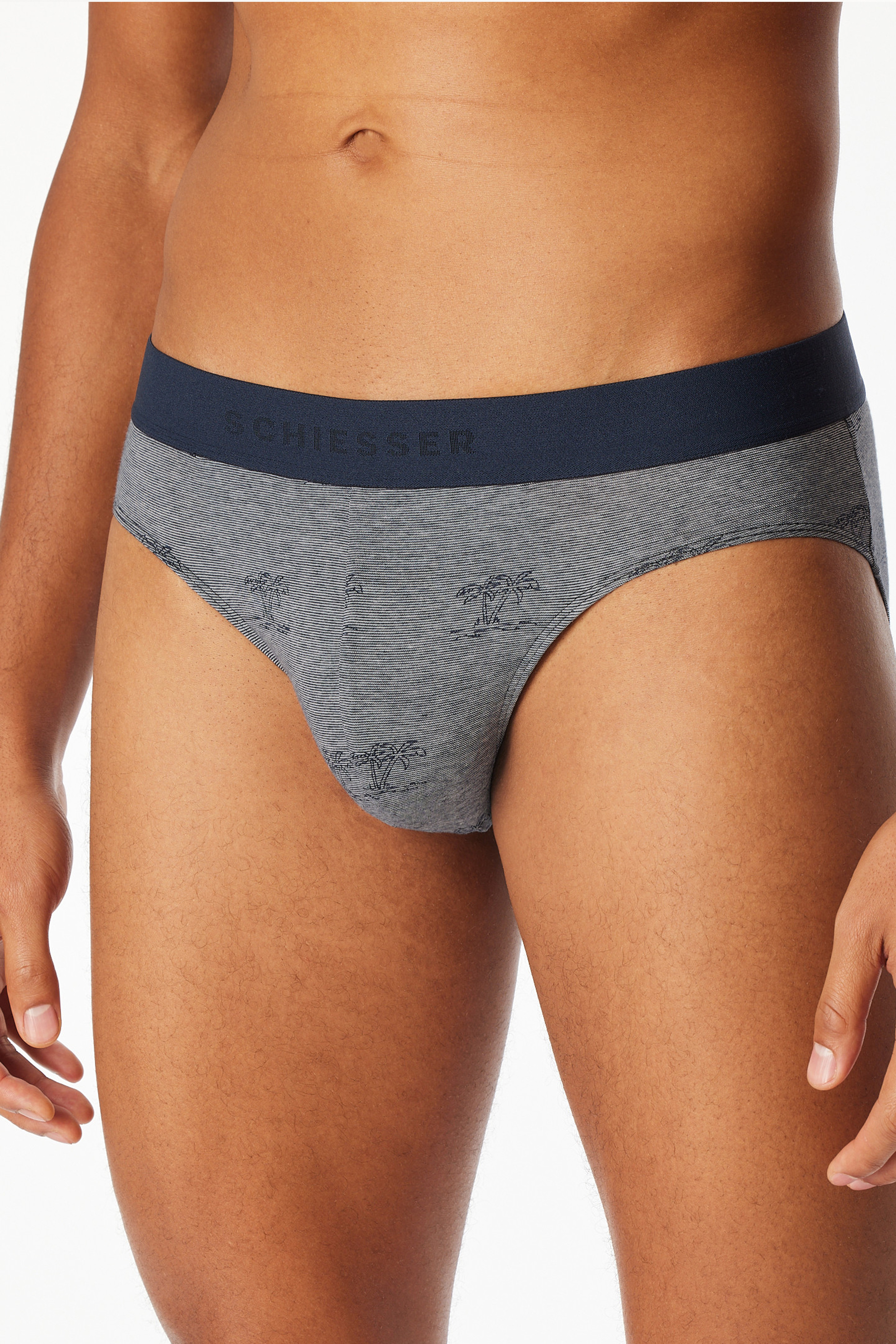Schiesser 95/5 slips 3-pack blauw