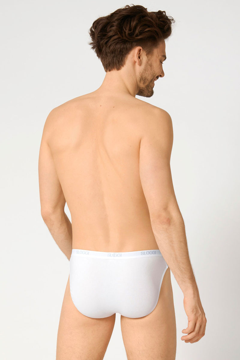 Sloggi men Basic Mini wit 4-pack = 3+1 gratis   
