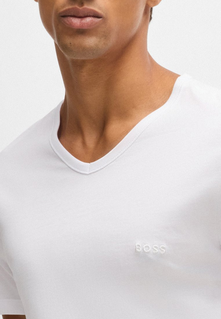 Hugo Boss T-shirt V-hals Classic 3-pack wit
