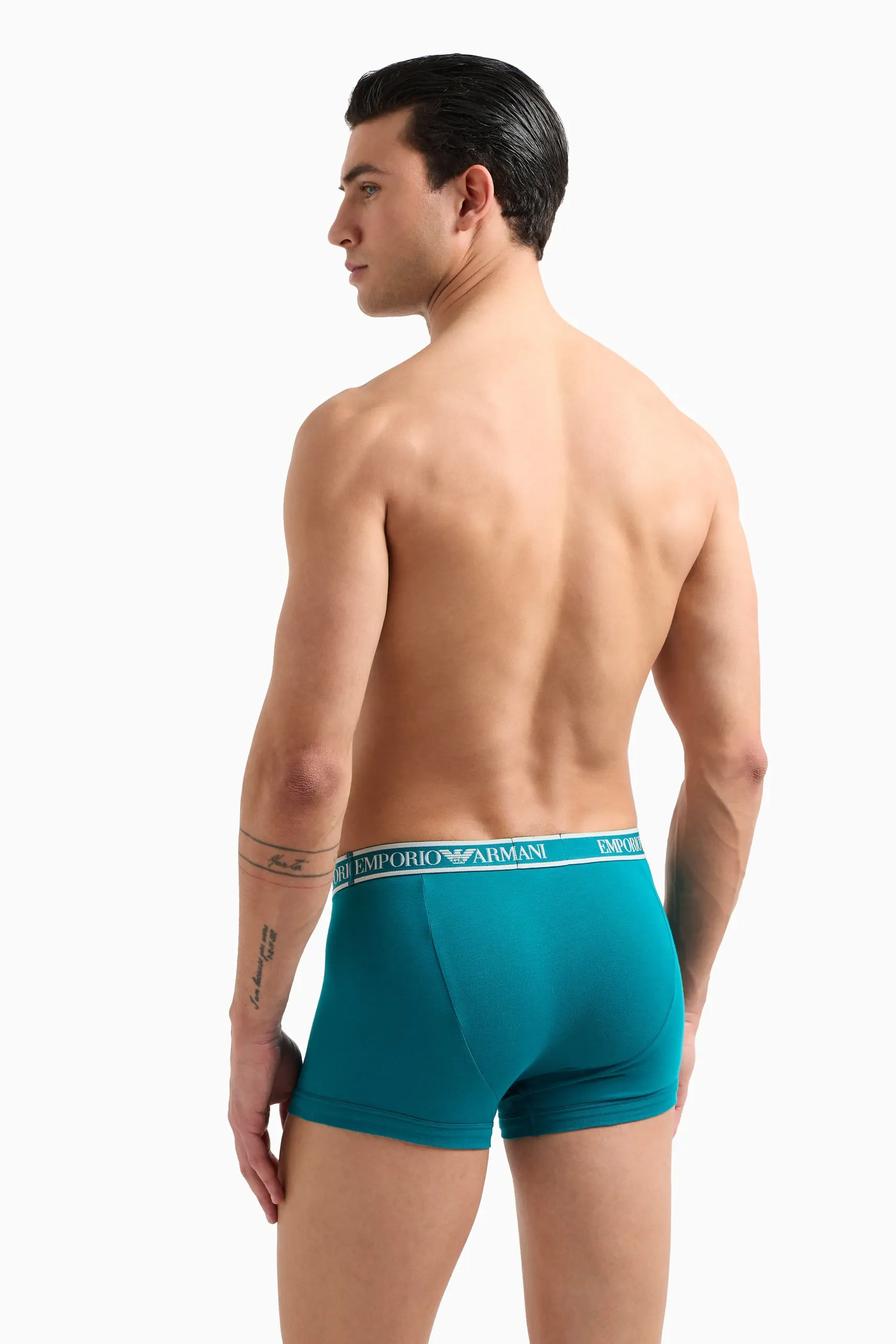 Armani boxershorts 3-pack blauw-groen-wit