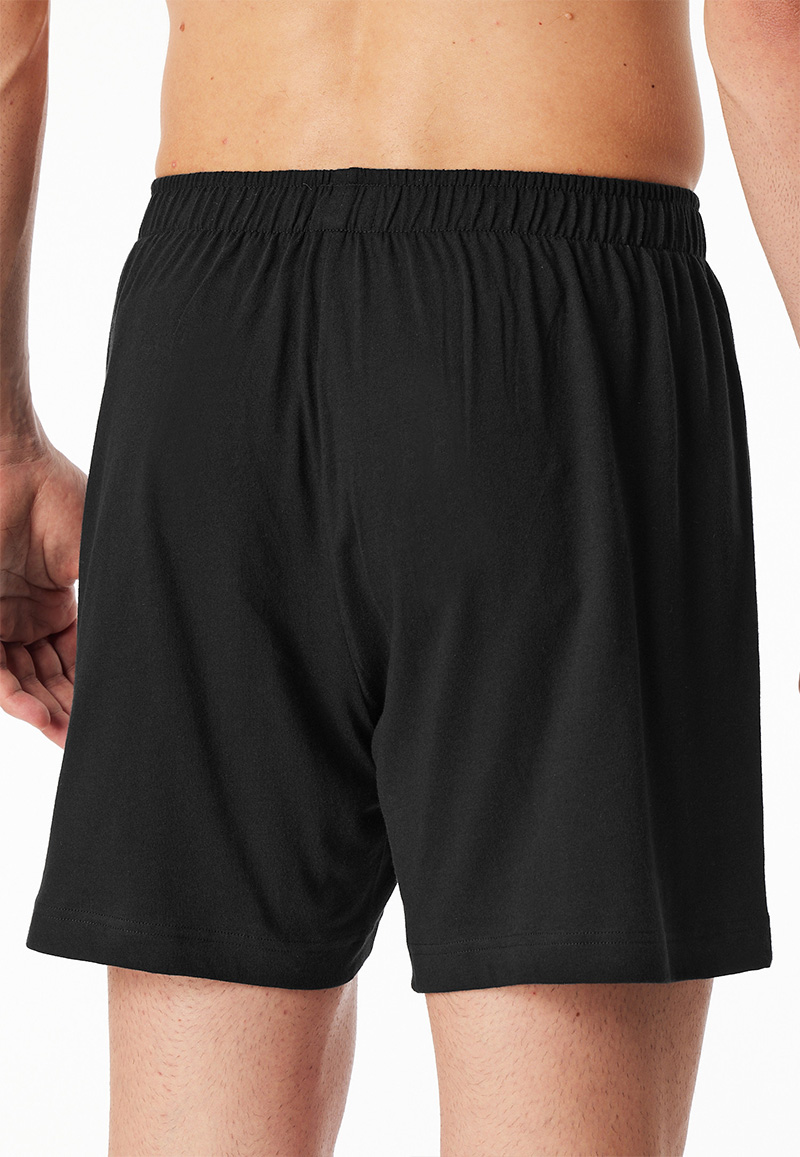 Schiesser Boxers Jersey 2-pack zwart 
