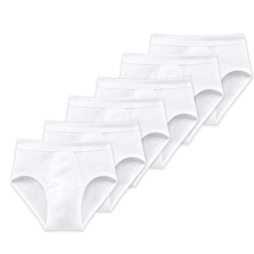 Schiesser Sportslip met gulp Essential 6-pack wit
