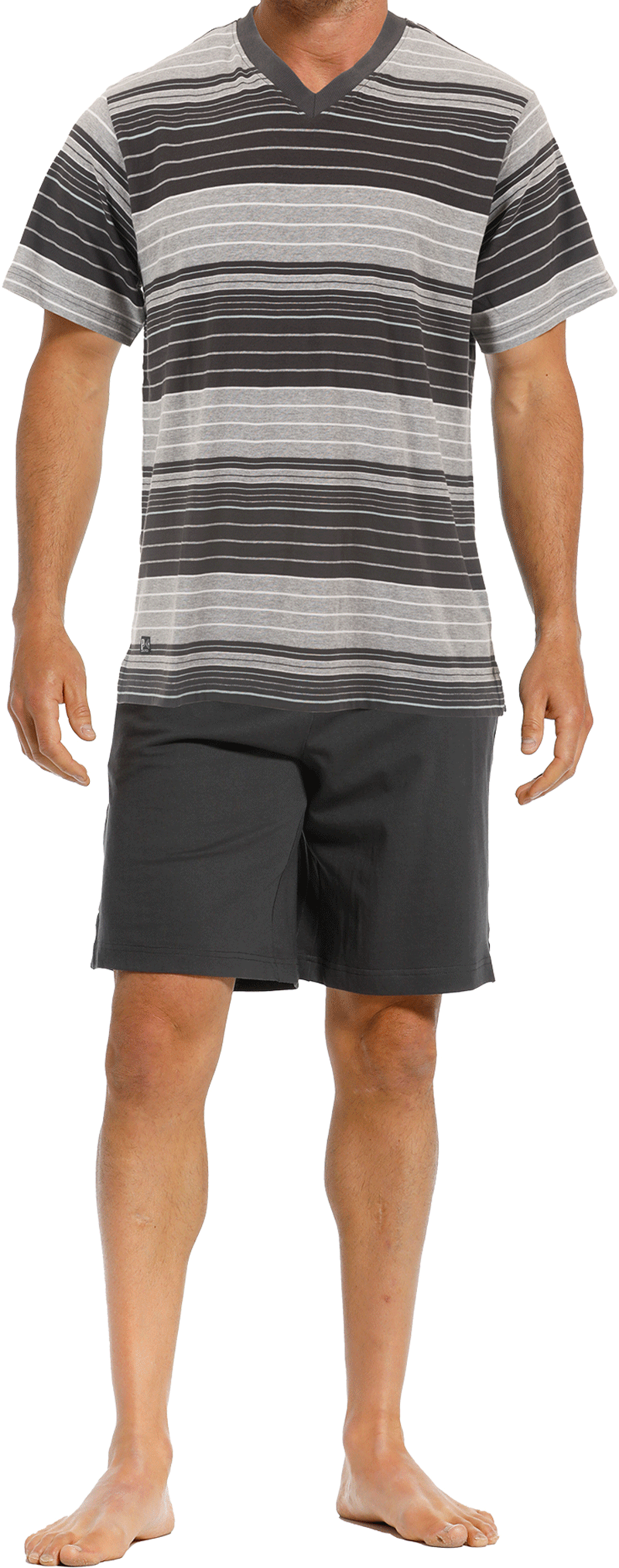 Pastunette shortama met V-hals