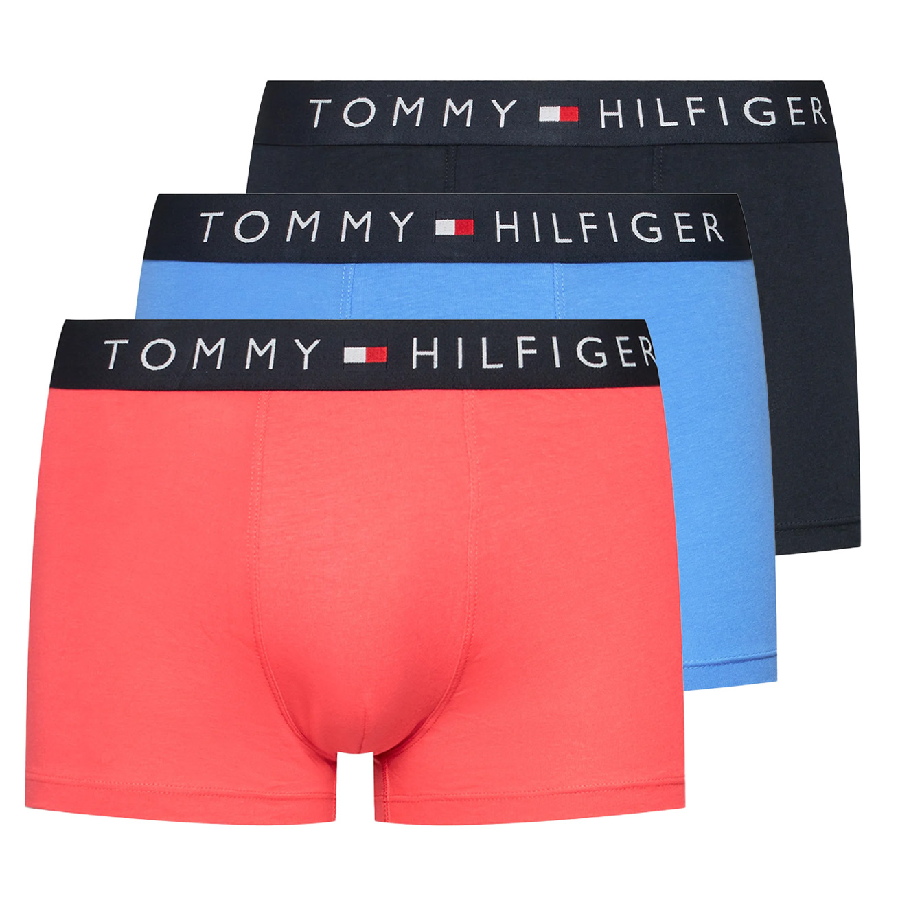 Tommy Hilfiger boxershorts 3-pack roze-blauw