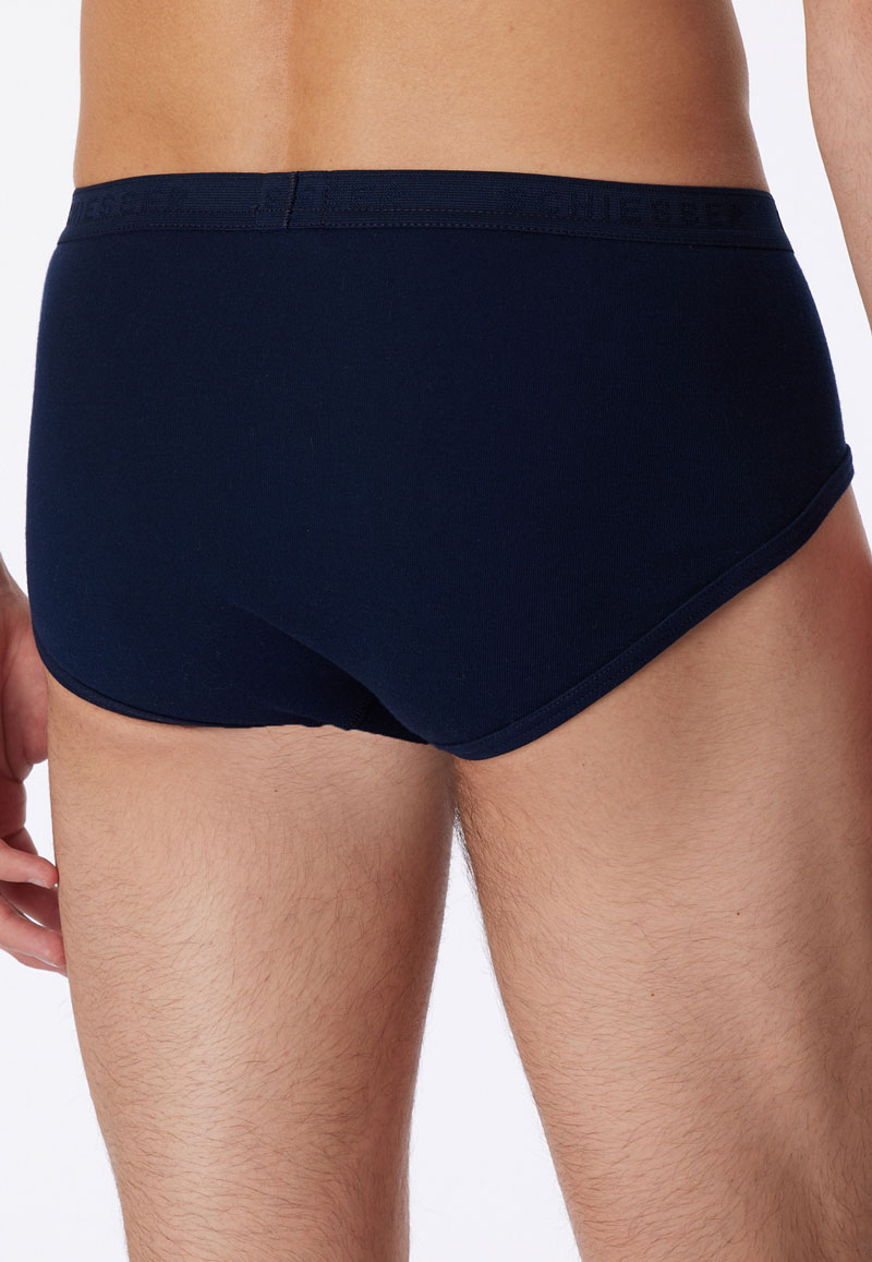 Schiesser Sportslip original 2-Pack met gulp blauw