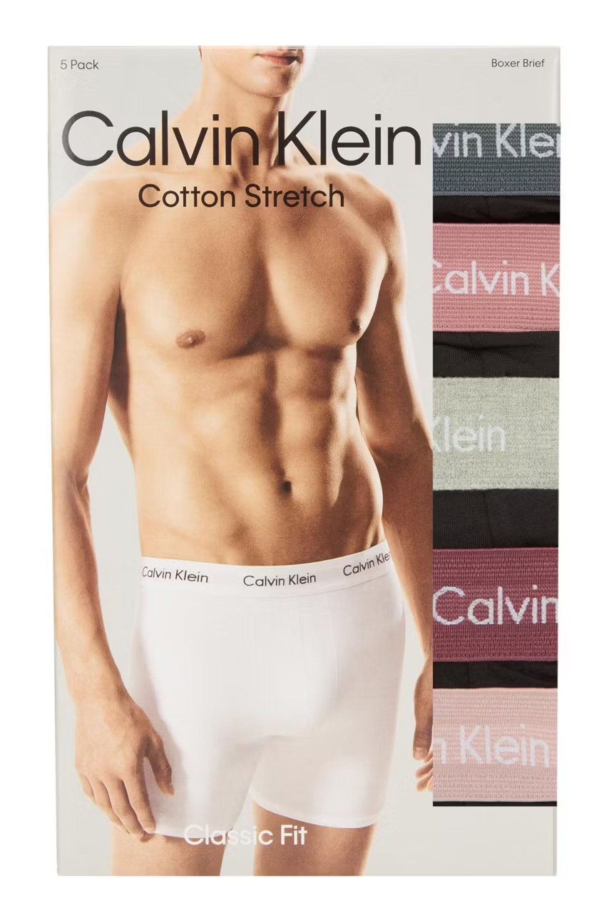 Calvin Klein Boxershort long 5-pack zwart  