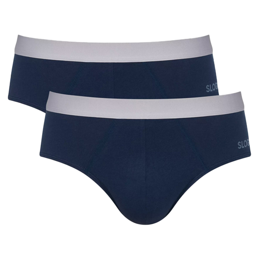 Sloggi Go abc slips 2-pack blauw  