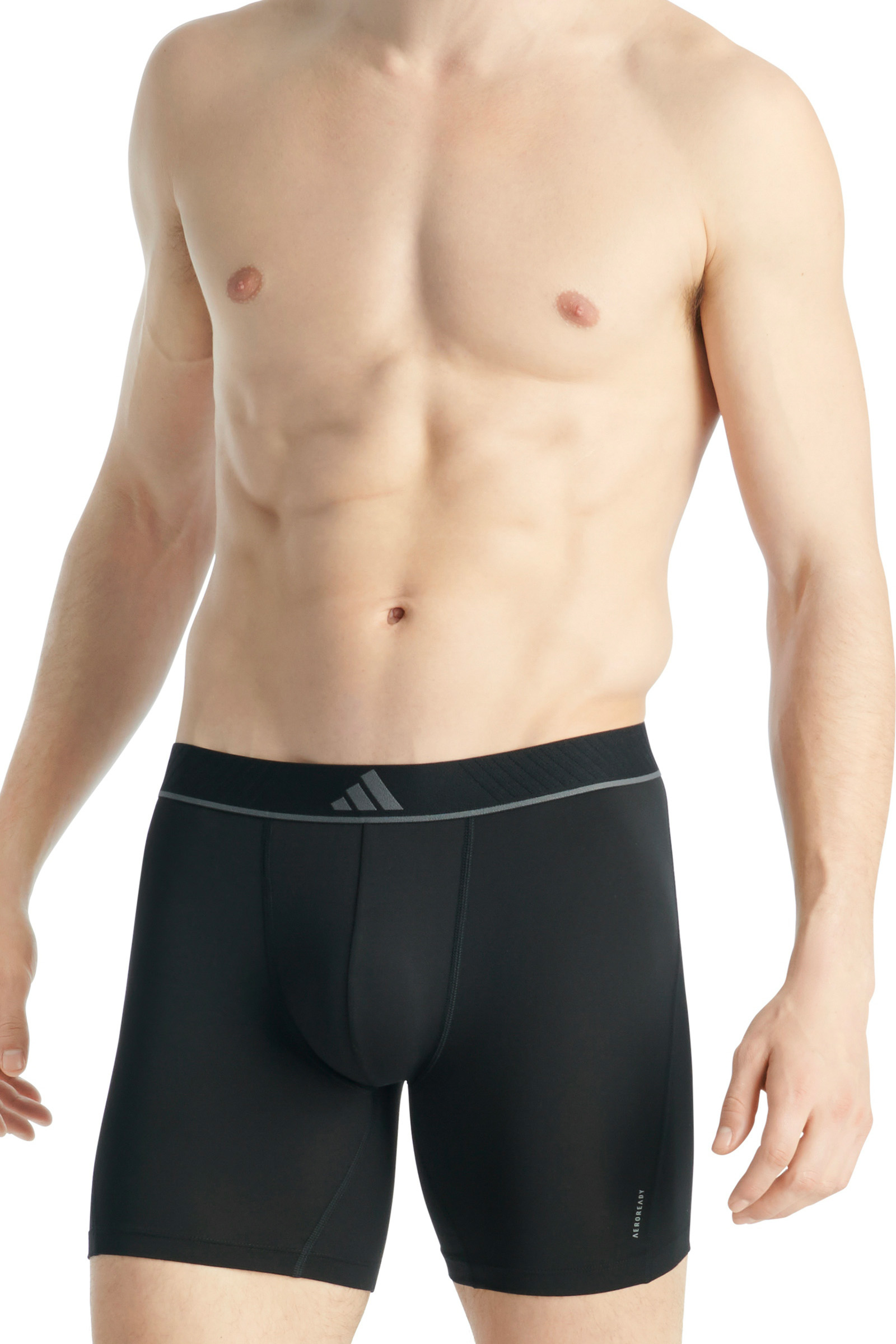 Adidas Boxershorts Micro flex lang 3-pack zwart 