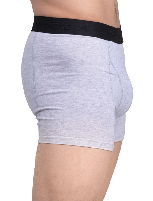Onderbox boxershort zijkant grijs