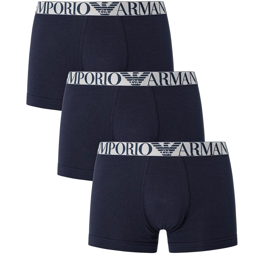Armani 3-pack Boxershorts-Trunk blauw
