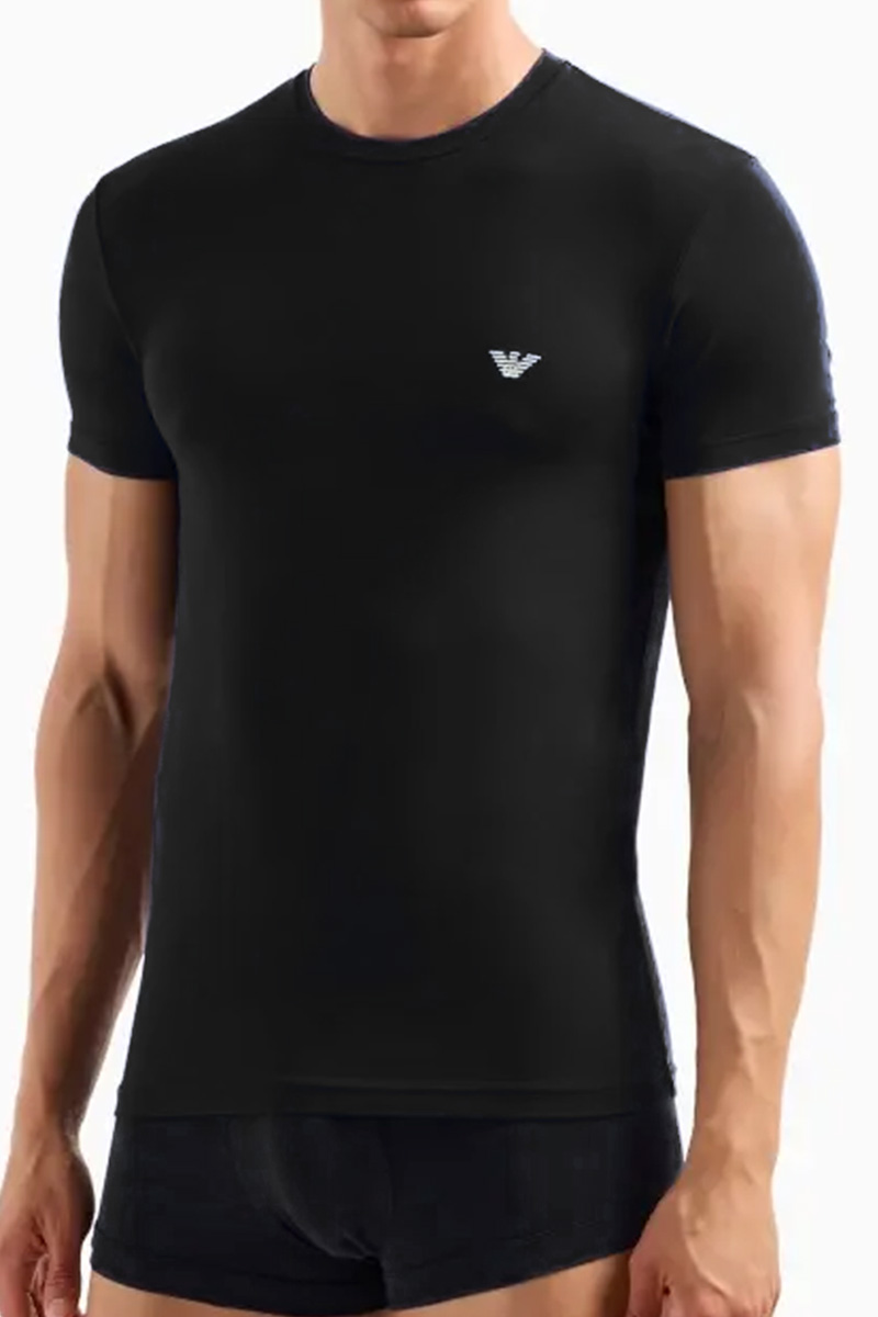 Armani T-shirts Core 2-pack zwart