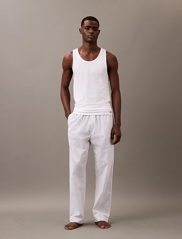 Calvin Klein hemden / tanks cotton stretch 3-pack wit