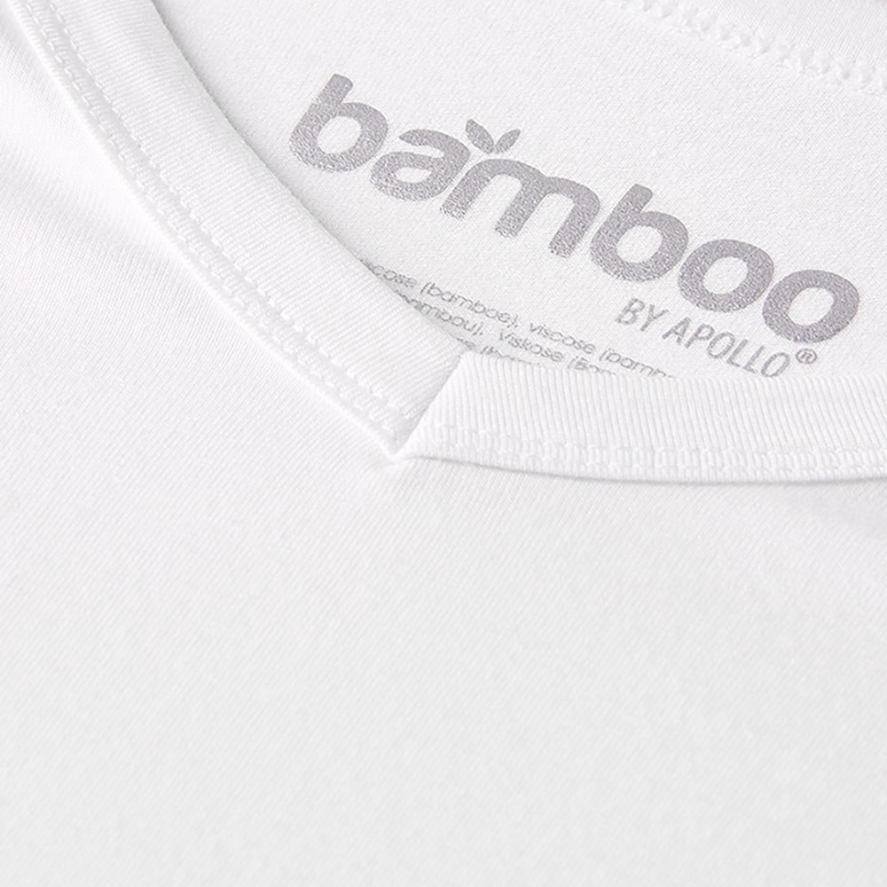 Apollo Bamboo T-shirts V-hals 4-pack wit 