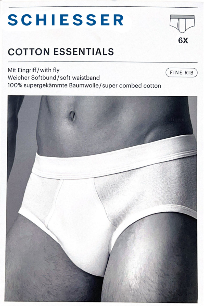Schiesser Sportslip met gulp Essential 6-pack navy