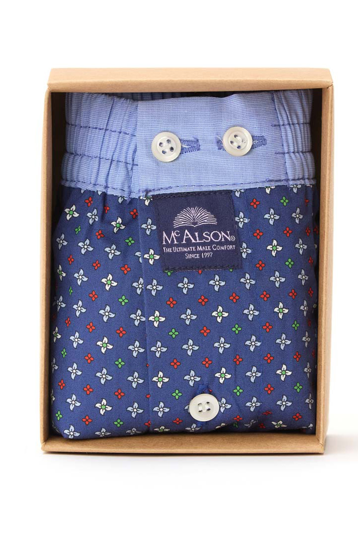 McAlson boxer print blauw  
