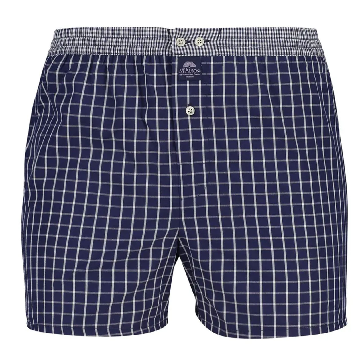 Mc Alson Boxer Checkered navy blue