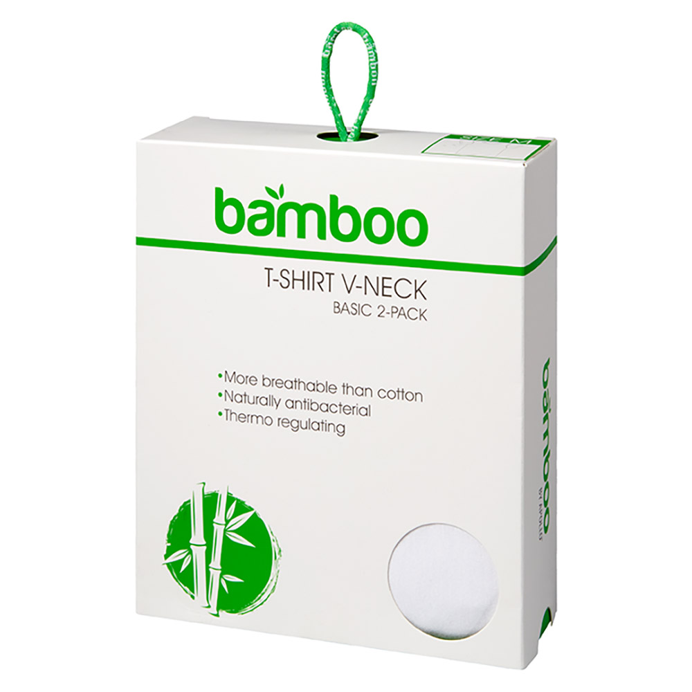 Apollo Bamboo T-shirts 2-pack wit