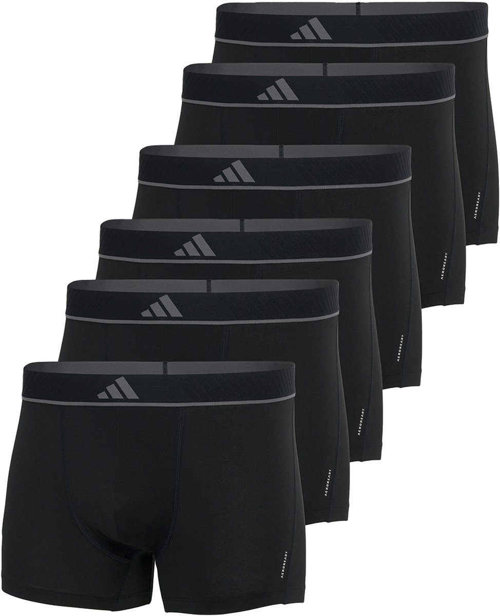 Adidas Boxershorts Micro flex Trunk 6-pack zwart