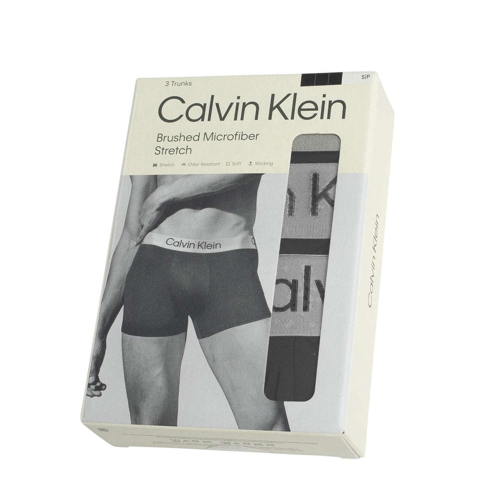  Calvin Klein brushed microfiber trunk 3-pack zwart 