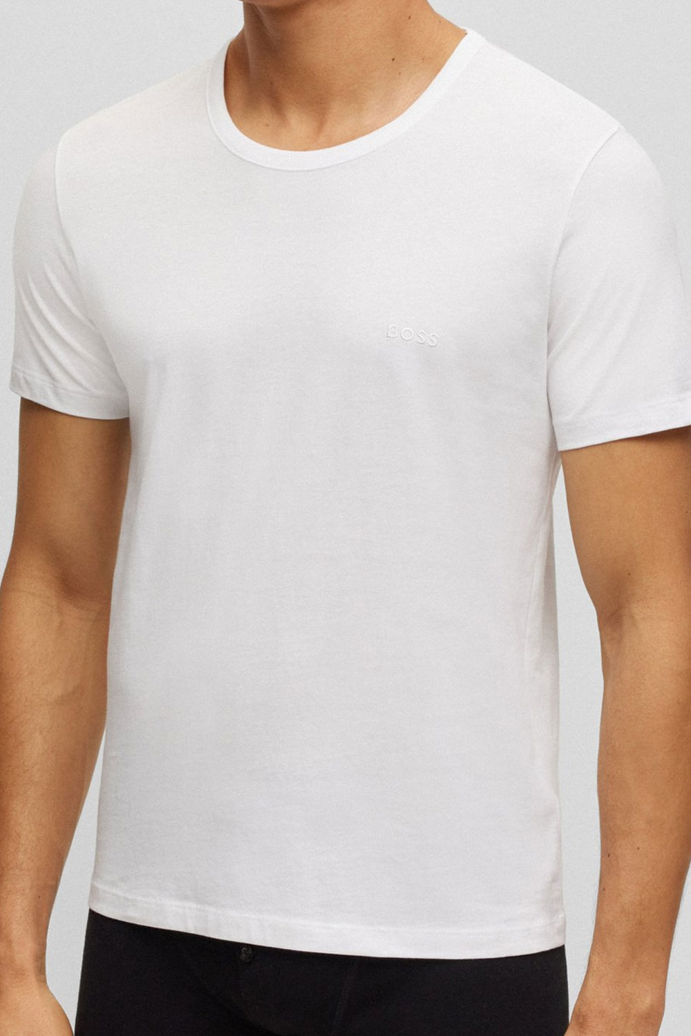 Hugo Boss Comfort T-shirt O-hals 2-Pack wit