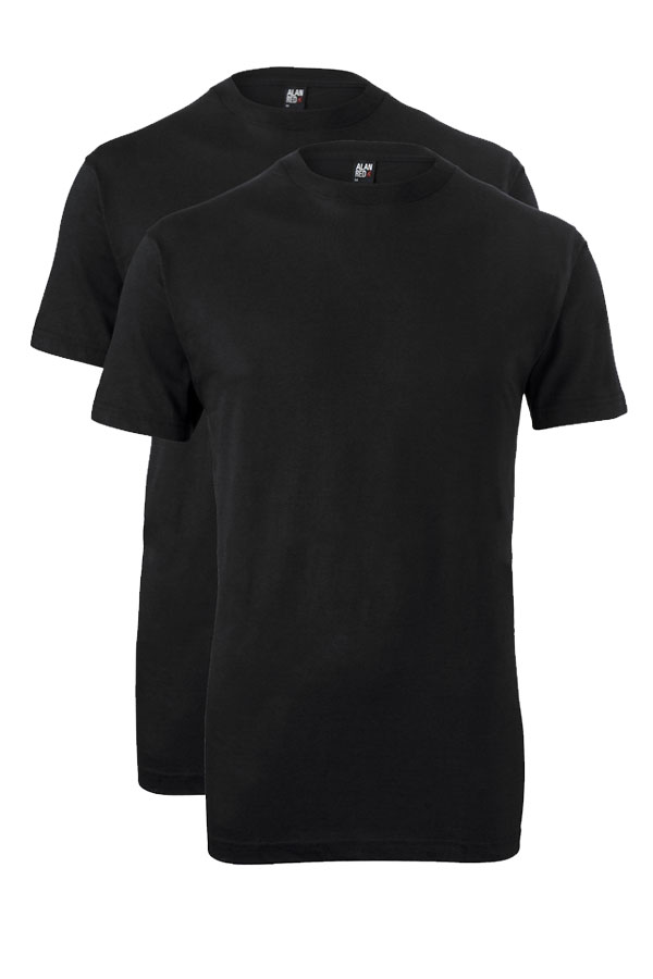 Alan Red T-shirts Virginia 2-pack zwart