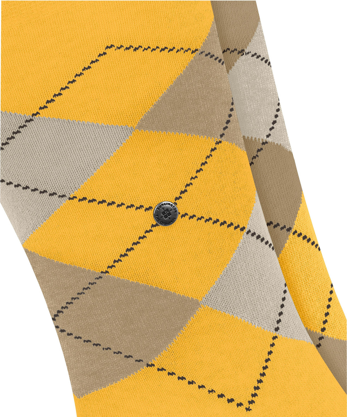 Everyday Argyle heren sokken 2-paar geel-beige