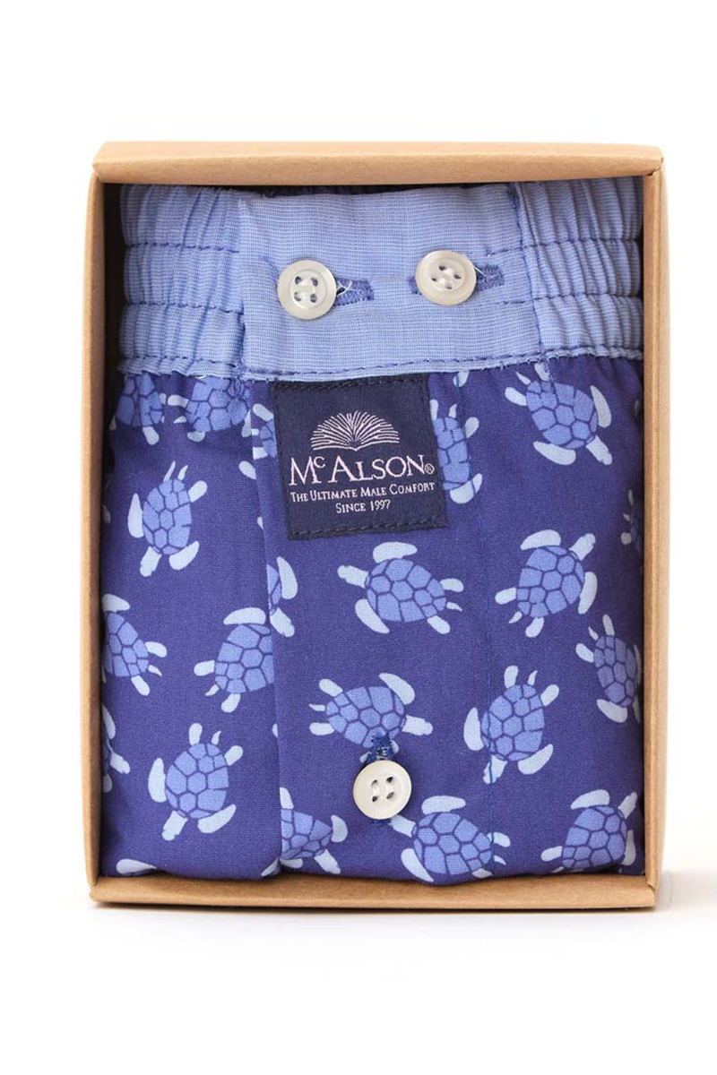 McAlson boxer Turtles blue 