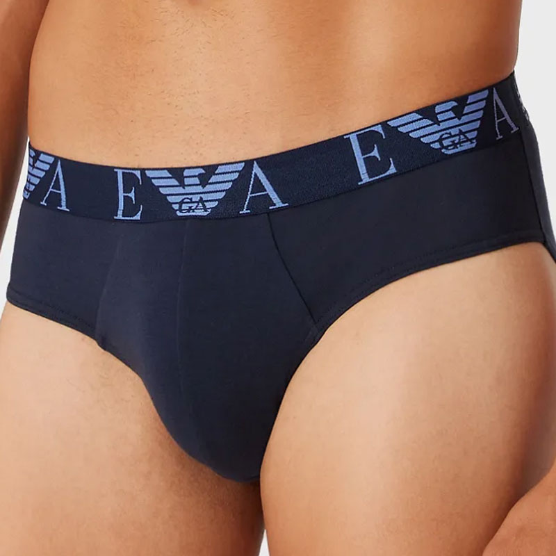 Armani slips 3-pack blauw
