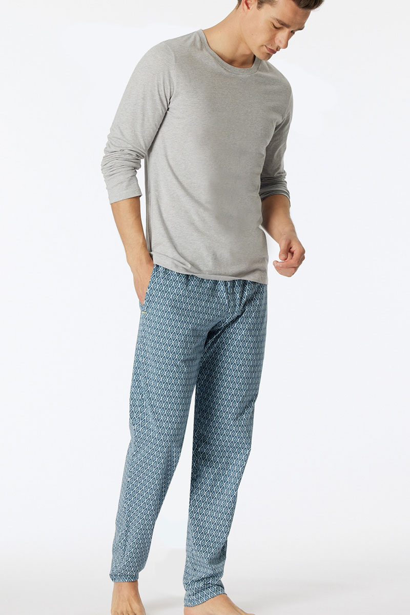 Schiesser pyjamabroek jersey met print