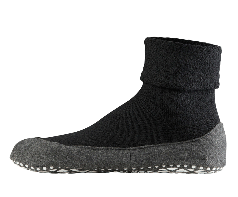 Falke Cosyshoe zwart huissokken