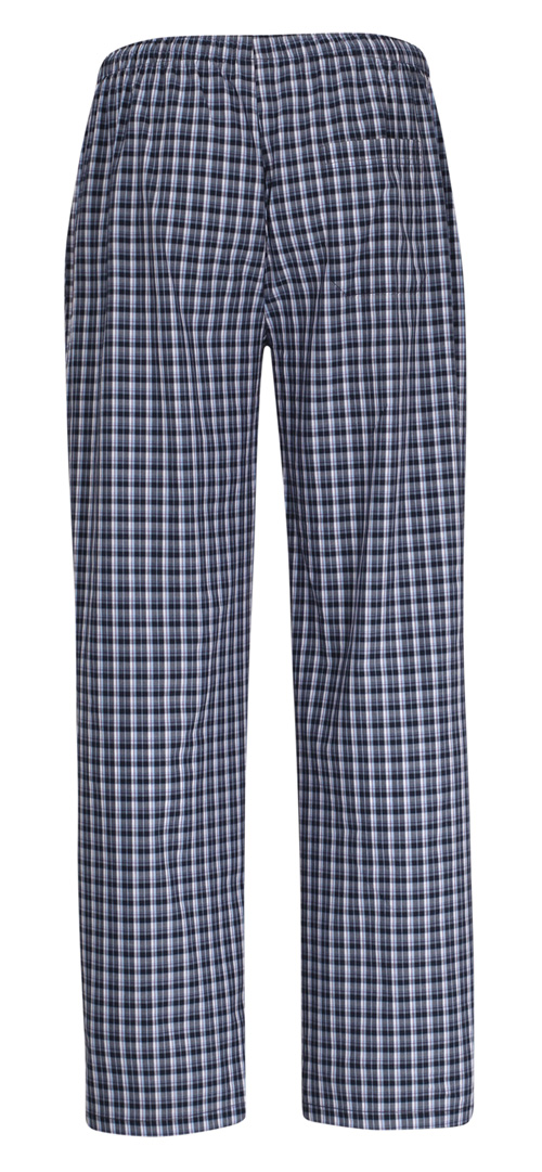 Gotzburg pyjamabroek blauw achterkant ruit