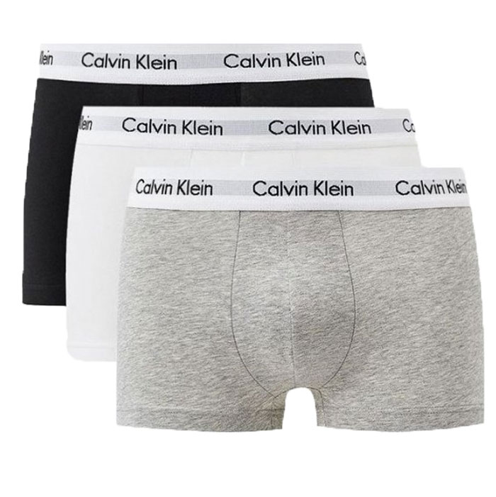 Calvin Klein boxershorts low rise grijs-zwart-wit