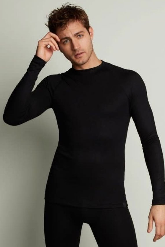 Ten Cate Thermo shirt lange mouw zwart
