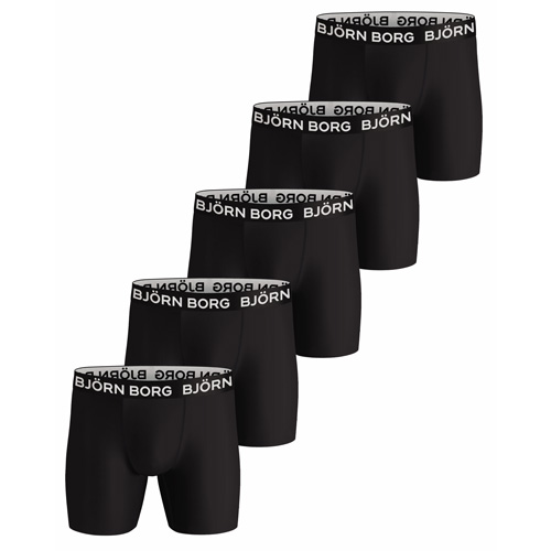 Bjorn Borg 5pack zwart