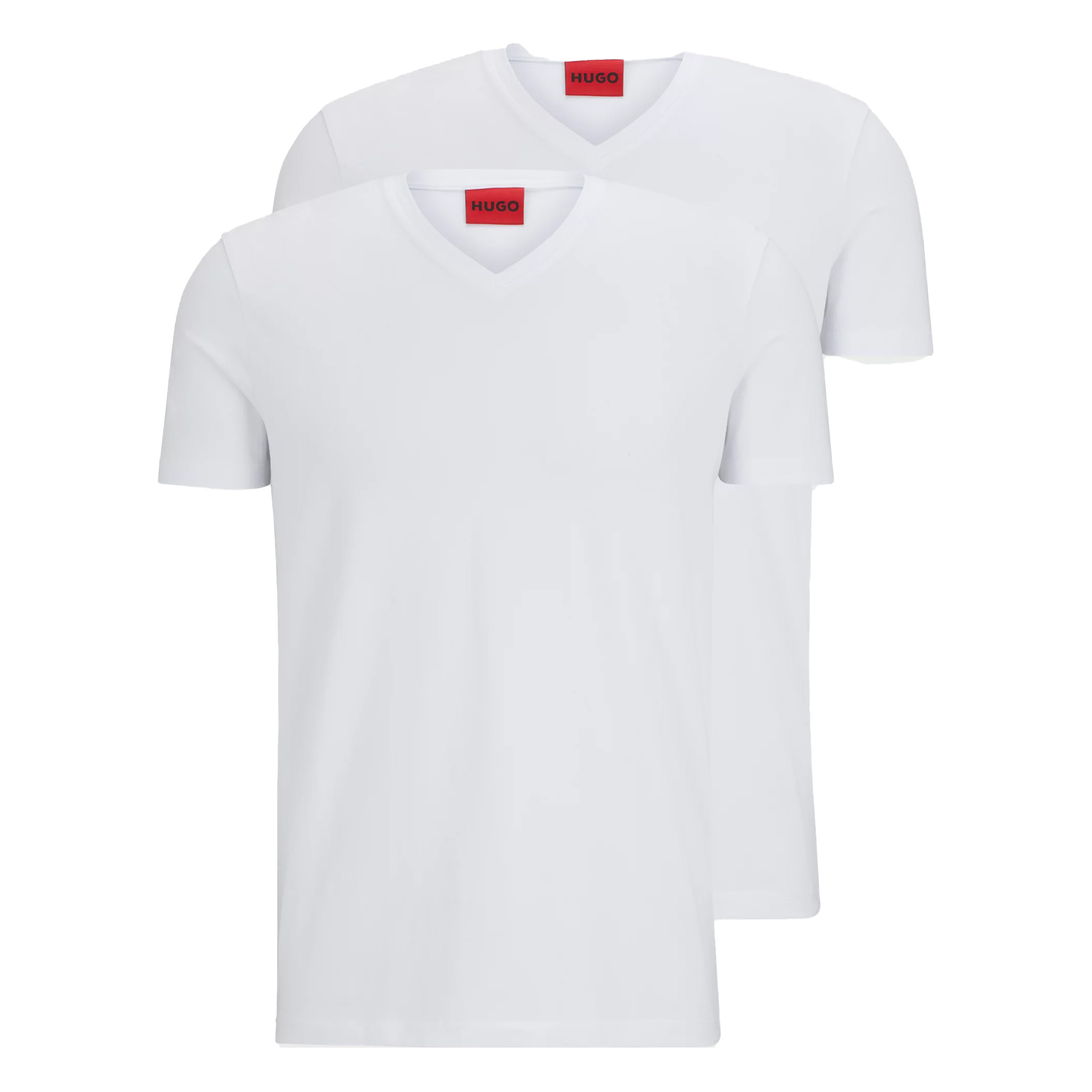 Hugo Boss T-shirts V-hals 2-pak Hugo red label wit