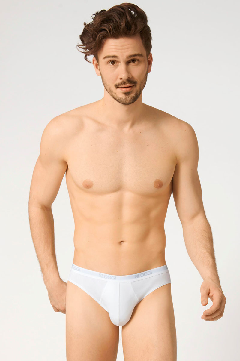 Sloggi men Basic Mini wit 4-pack = 3+1 gratis   