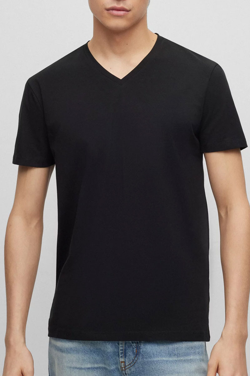 Hugo Boss T-shirts V-hals 2-pak Hugo red label zwart