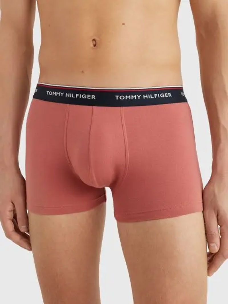 Tommy Hilfiger boxershorts 3-pack blue-rood-grijs