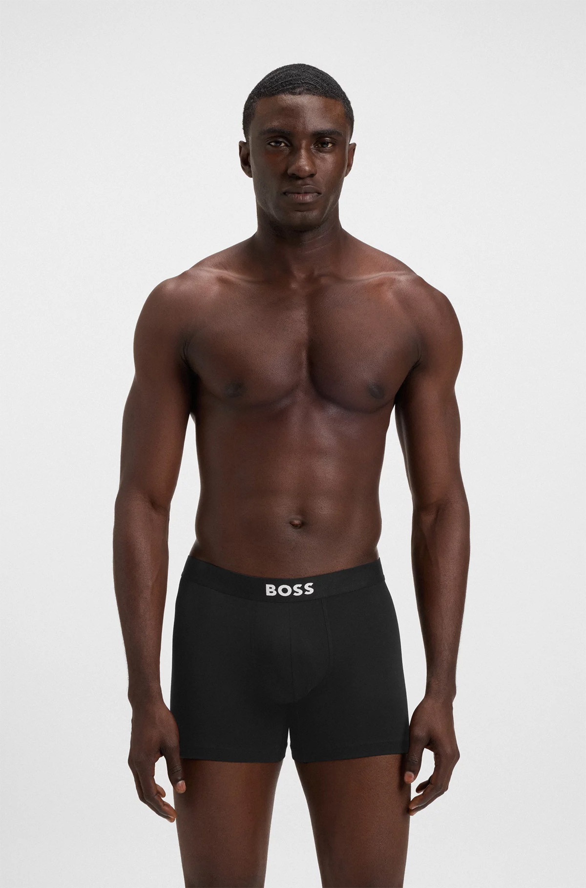 Boss ONE boxershorts blauw-grijs-print