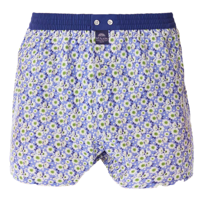 Mc Alson boxer Daisy blauw 