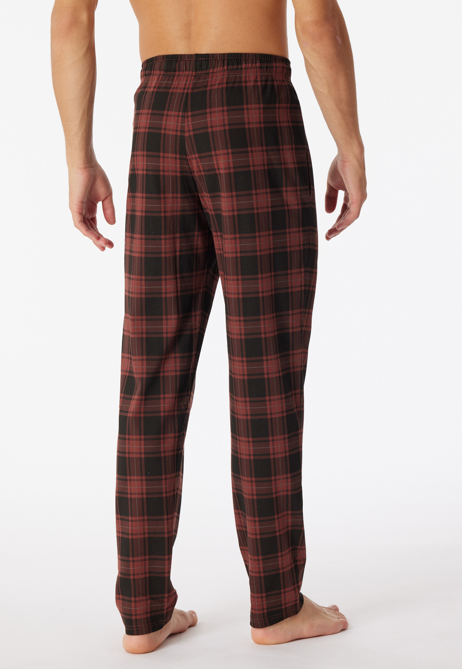 Schiesser Pyjamabroek met ruit rood