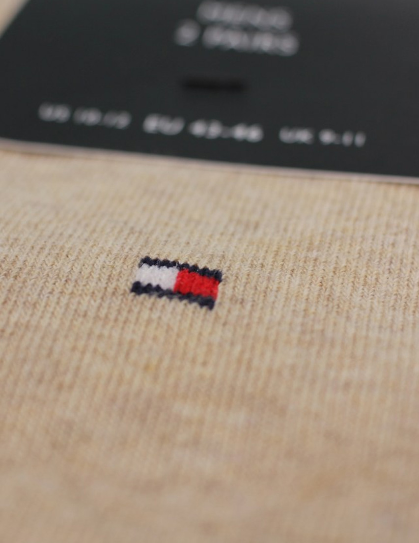 Tommy Hilfiger herensokken 2-paar beige melange
