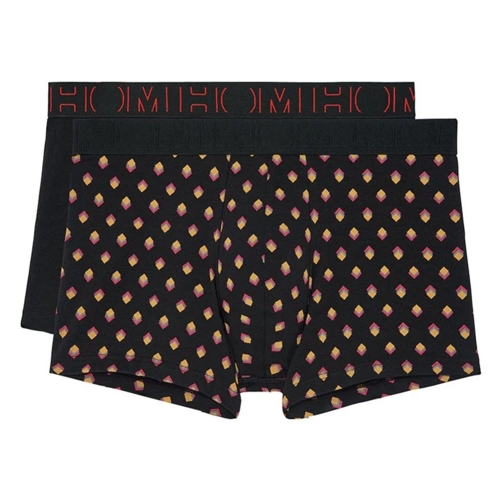 Hom boxershort Etienne 2-pack zwart + print  