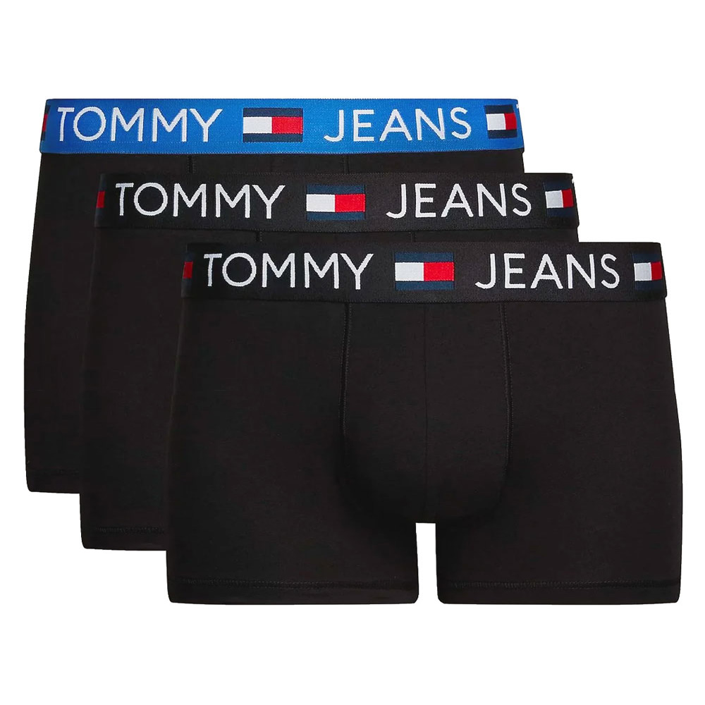 Tommy Jeans 3-pack shorts - trunk zwart