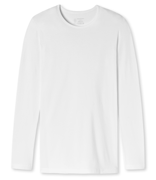Schiesser T-shirt lange mouw 95-5 wit