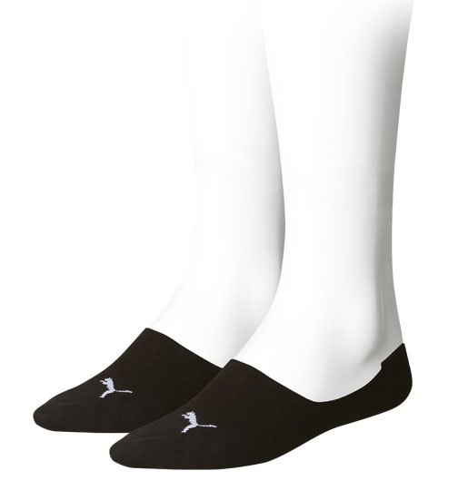 Puma Footie sokken 2-paar zwart