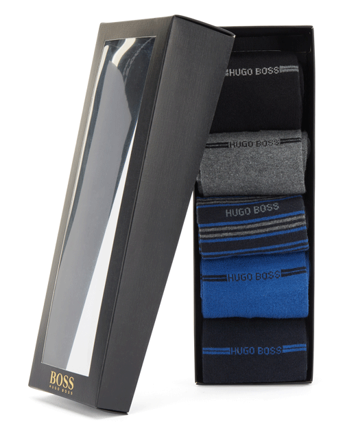 Hugo Boss 5 paar sokken giftbox verpakking