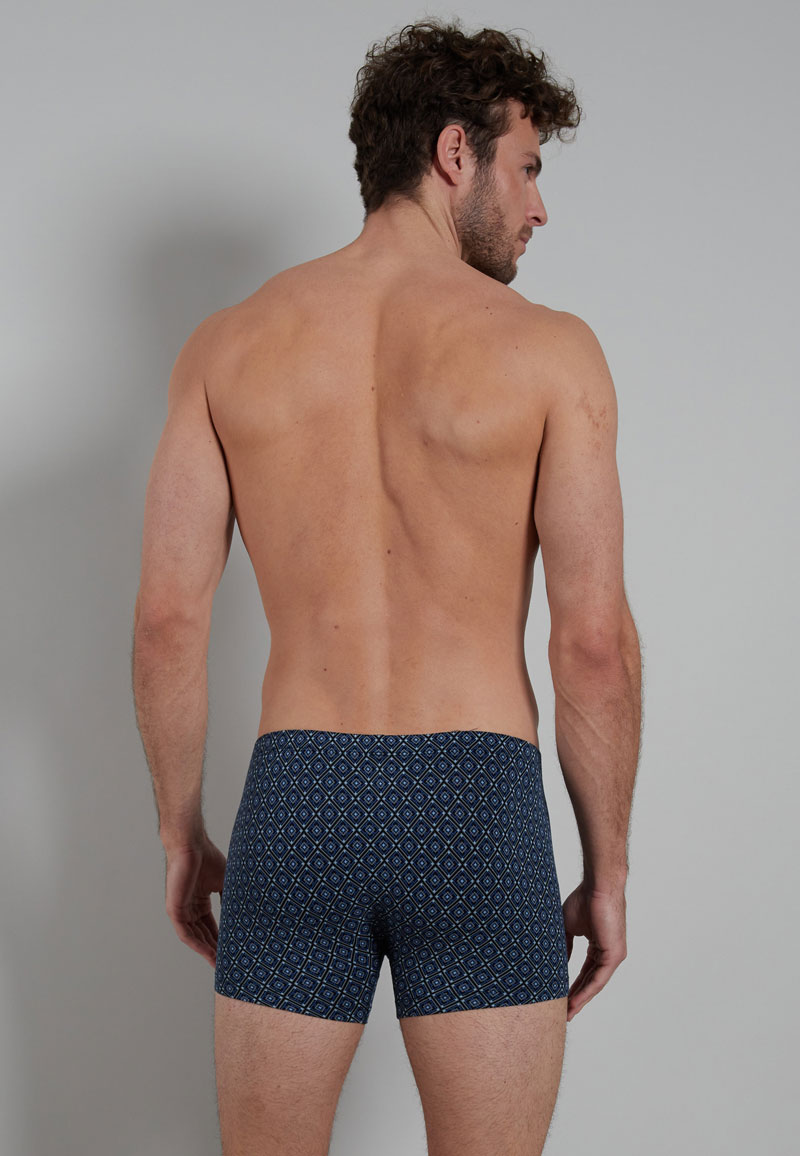 Gotzburg Boxershort met bolletjes print blauw