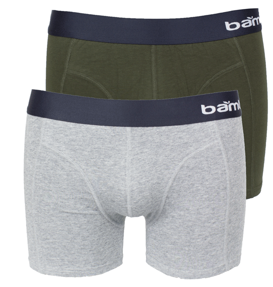 Apollo boxershorts bamboo grijs-groen